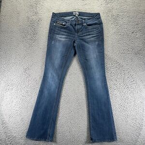 Mudd Jeans Womens 9 Blue Cotton Denim Flared Workwear Western Cowgirl Stretch